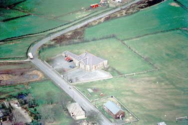 Aerial view of Hade Edge Nursery & Infants School, Hade Edge, Huddersfield