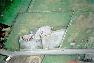 Aerial view of Hade Edge Nursery & Infants School, Huddersfield