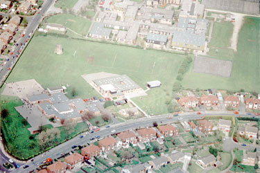 Aerial view of Brownhill Infants School, Batley