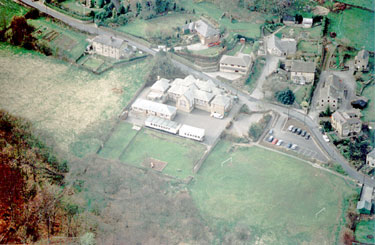 Aerial view of Holmfirth Nursery, Infants & Junior, Cartworth Road, Holmfirth