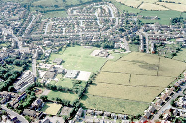 Aerial view of Golcar Nursery, Infants & Junior School, Manor Road, Golcar