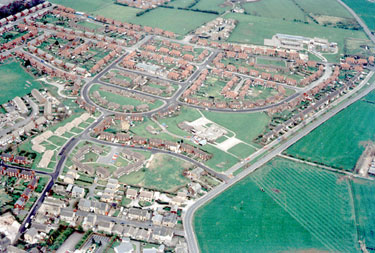 Aerial view of High Bank Nursery and Infants School, Liversedge