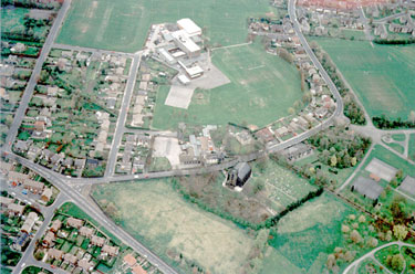 Aerial view of St John's Infants School, Dewsbury