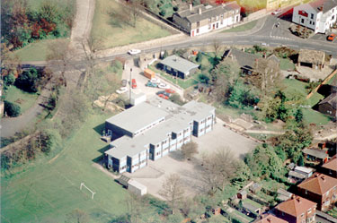 Aerial view of St Peters Nursery, Infants & Junior School, Birstall.