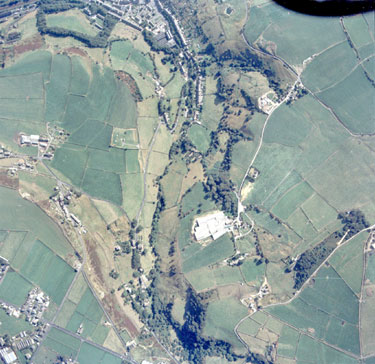 Aerial view of Slaithwaite Moor including Surat Road & Highfield Road