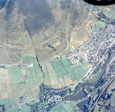 Aerial view of Marsden and Holme Moor
