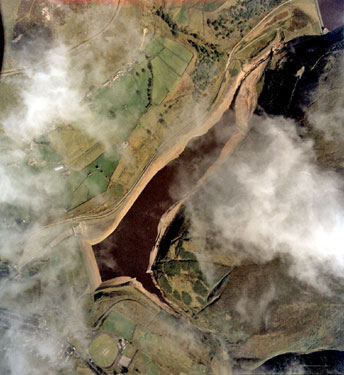 Aerial view of Reservoir, Marsden