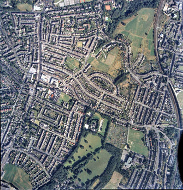 Aerial view of Westbourne Road, Marsh & Paddock