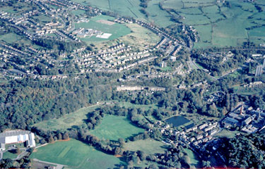 Aerial view of Berry Brow, Huddersfield
