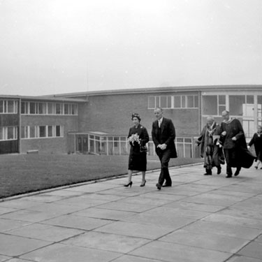Princess Margaret opening Salendine Nook School