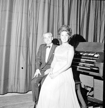 Moira Anderson and Reginald Dixon, Organist, at Batley Variety Club