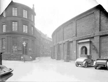Cloth Hall, viewed from Sergeantson Street looking towards Fox Street, Huddersfield