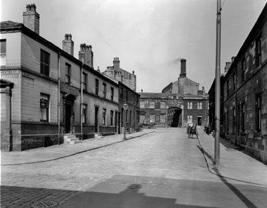 Granby Street just off Manchester Street, Huddersfield - 1930s, before major re-development of the area (now forming the south end of Market Street)