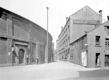Cloth Hall, Sergeantson Street looking towards Fox Street, Huddersfield