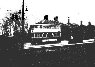 Latest type tramcar at Bradley - sold to Sunderland