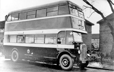 Huddersfield Corporation Bus - No 115, Fleet VH 5730 0f 1933 AEC Regent