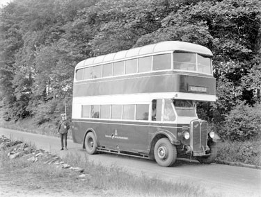 Bus - No 102, VH 2965 of 1930 AEC Regent, first batch of double deckers, some open toppers of 1920