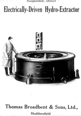 Thomas Broadbent & Sons Ltd: electrically-driven hydro-extractor