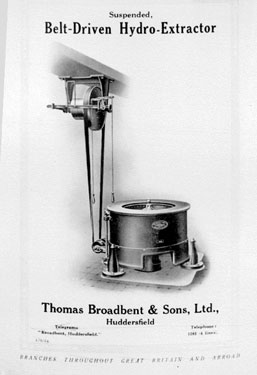 Thomas Broadbent & Sons Ltd: belt-driven hydro-extractor