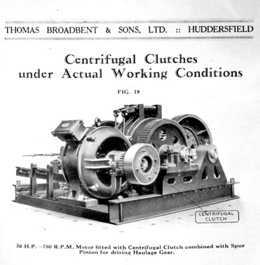 Thomas Broadbent & Sons Ltd: Centrifugal Clutches under actual working conditions