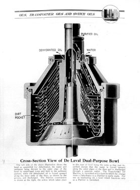 Thomas Broadbent & Sons Ltd: Cross-Section View of De Laval Dual-Purpose Bowl