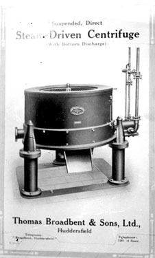 Thomas Broadbent & Sons Ltd: Steam-Driven Centrifuge