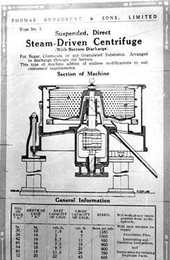 Thomas Broadbent & Sons Ltd: Steam-Driven Centrifuge