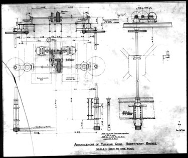 Thomas Broadbent & Sons Ltd - Diagram: Arrangement of Turning Gear, Boothferry Bridge