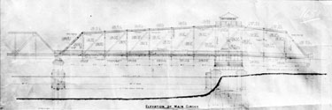 Thomas Broadbent & Sons Ltd - Diagram. Elevation of Main Gerder