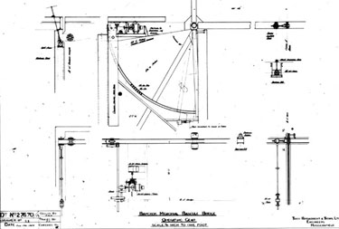Thomas Broadbent & Sons Ltd - Diagram. Bangkok Memorial Bascule Bridge - Operating Gear
