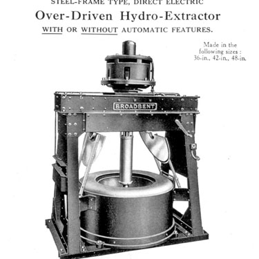 Thomas Broadbent & Sons Ltd - Over-Driven Hydro-Extractor