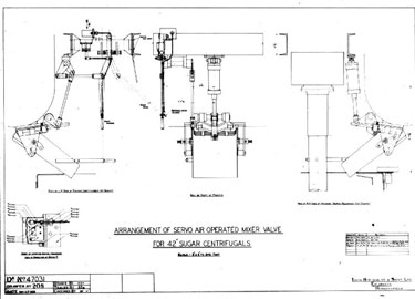 Thomas Broadbent & Sons Ltd - Diagram showing Arrangement of Servo Air Operater Mixer Valve for 42