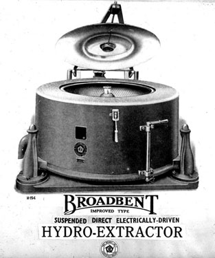 Thomas Broadbent & Sons Ltd - Suspended Direct Electrically-Driven Hydro-Extractor