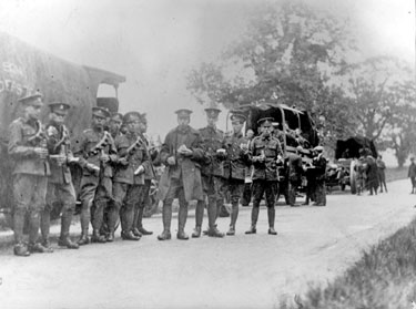214 Battery Royal Artillery, Huddersfield Territorial Army - Catterick Camp - on route to Catterick from Huddersfield