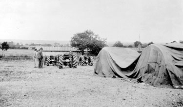 214 Battery Royal Artillery, Huddersfield Territorial Army - Catterick Camp - the Gun Park