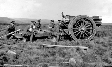 214 Battery Royal Artillery, Huddersfield Territorial Army - Redesdale Camp - at High Cairn.