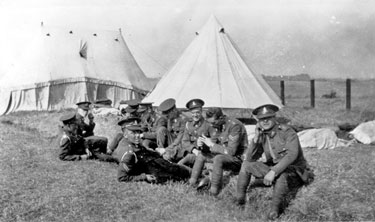 214 Battery Royal Artillery, Huddersfield Territorial Army - Hornsea Camp - at rest