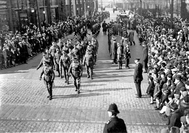 214 Battery Royal Artillery, Huddersfield Territorial Army - Redesdale Camp - St George's Sunday Parade