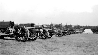 214 Battery Royal Artillery, Huddersfield Territorial Army - Gun Park Inspection