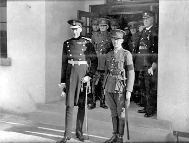 214 Battery Royal Artillery, Huddersfield Territorial Army - Opening of R.A. Drill Hall, Springwood by Colonel, the Earl of Harewood KG. GCVO. D.S.O. TD