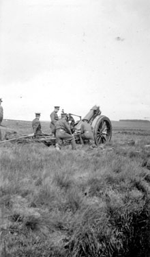 214 Battery Royal Artillery, Huddersfield Territorial Army - Redesdale Camp - Firing Practice