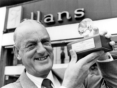 Messrs. Fillans & Sons Ltd, Jewellers, No.2 Market Walk - Ian Fillan voted personality of the year by The National Association of Goldsmiths (of which he was chairman 1984-86).