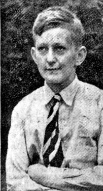 Young evacuees, children of Hoover Employees sent to USA in WWII - Refugee Children: Colin Ellison (14). Son of Mr & Mrs W Ellison of Warrington. Father was district manager. Placed with Mr & Mrs Smel