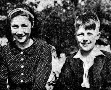 Young evacuees, children of Hoover Employees sent to USA in WWII - Refugee Children: The Cramps: Barbara (13), and Colin (10) of Bournemouth. Father was a Hoover service mechanic. Placed with Mr & Mrs