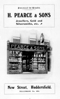 Pearce & Sons (Jewellers), 4 New Street, Huddersfield