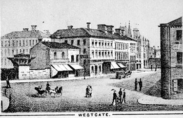 Drawing of Westgate, Huddersfield