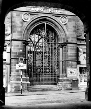 Entrance to Market Hall, King Street, Huddersfield