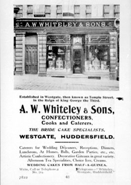 A. W. Whiteley & Sons, Confectioners, Westgate