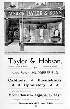 Alfred Taylor (& Sons) and Hobson (& Sons) - Furnishings, New Street