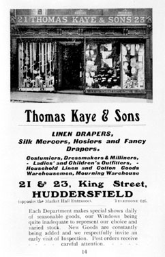 Thomas Kaye & Sons Department Store - Linen Drapers, King Street